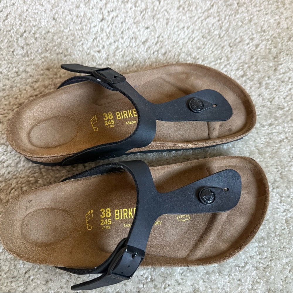 Birkenstock Black Thong Sandals